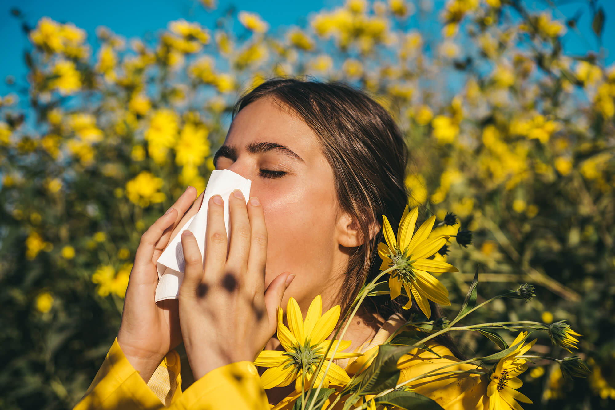 Symptoms of allergic rhinitis