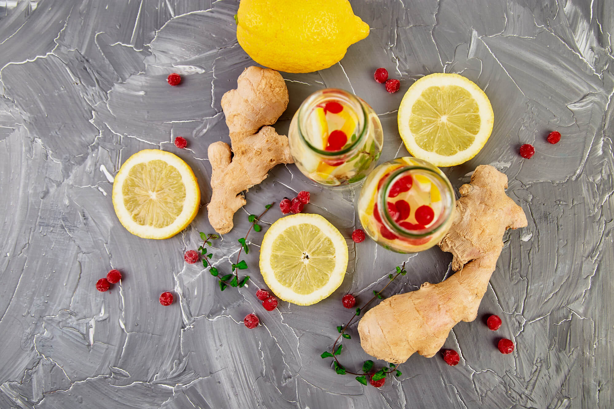 ginger, lemon and rosehip for allergies